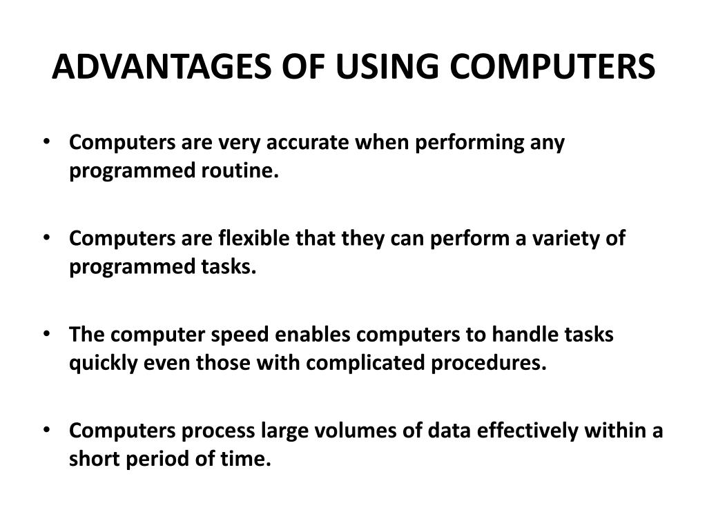 advantage of computer powerpoint presentation