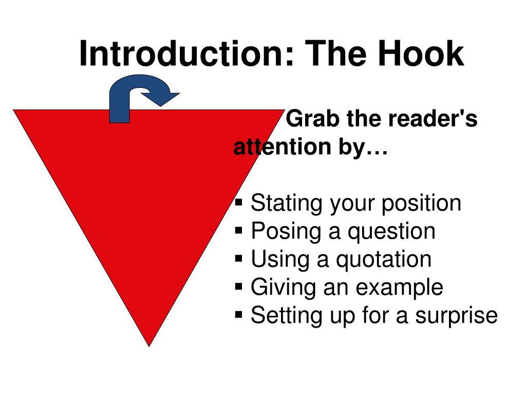 the hook in a presentation