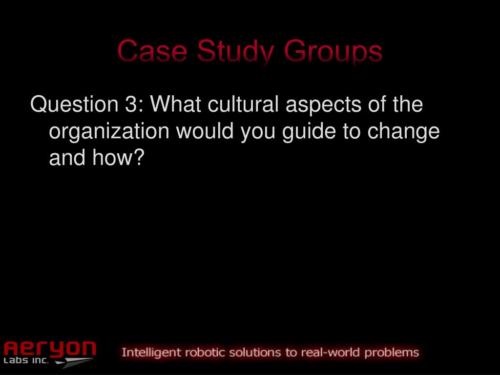 business case study on culture