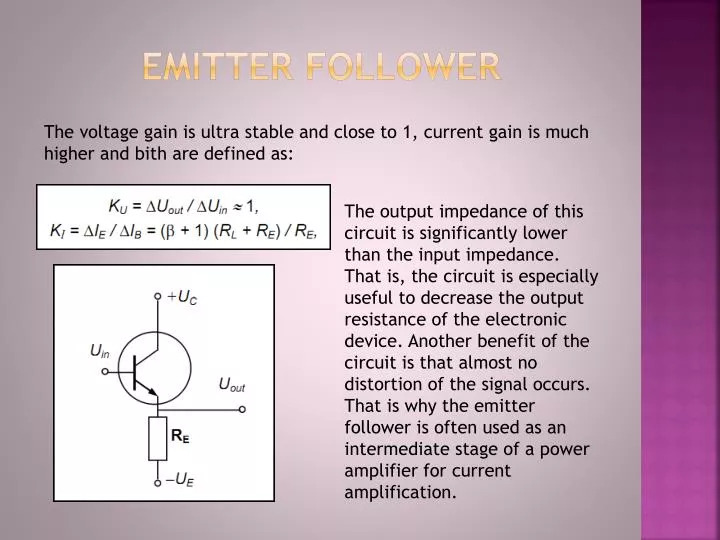 PPT Emitter follower PowerPoint Presentation, free download ID2806933