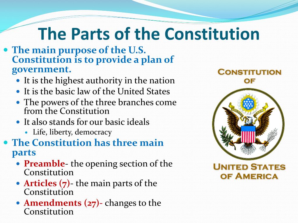 summary constitution of the united states
