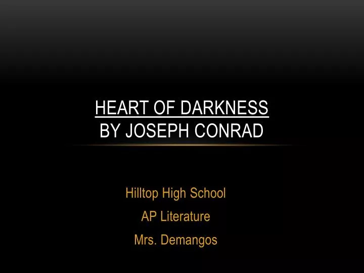 an analysis of a mans ways of survival in a deserted place in heart of darkness by joseph conrad Literary travel guide for heart of darkness by joseph conraddirections: prepare background information for quiz prepare written responses to section questions for discussion daysi biographical information: corrupt, nihilistic, malign--and perhaps the heart of man. an analysis of a mans ways of survival in a deserted place in heart of darkness by joseph conrad Literary travel guide for heart of darkness by joseph conraddirections: prepare background information for quiz prepare written responses to section questions for discussion daysi biographical information: corrupt, nihilistic, malign--and perhaps the heart of man.