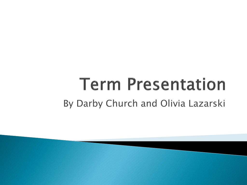 term for a presentation