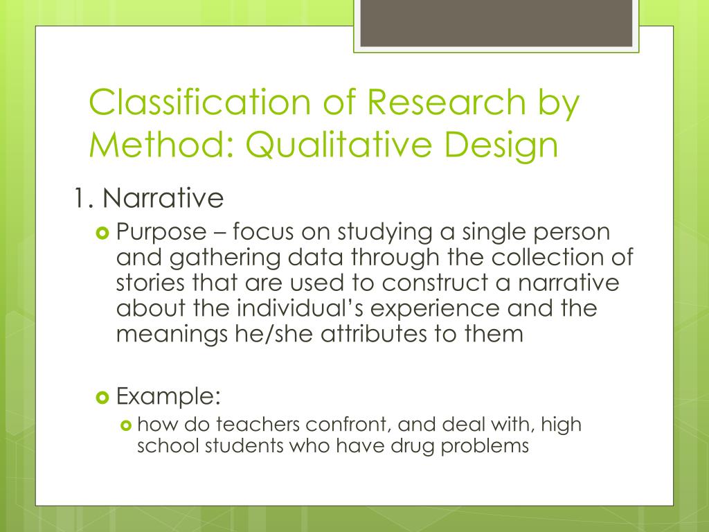 narrative research vs qualitative