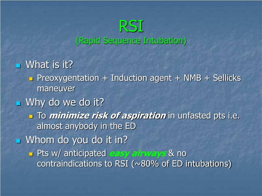 rapid sequence intubation case scenarios rapid sequence intubation case scenarios