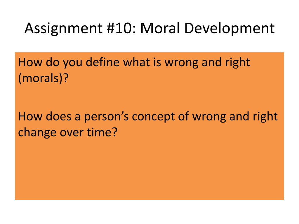 class assignment moral development film