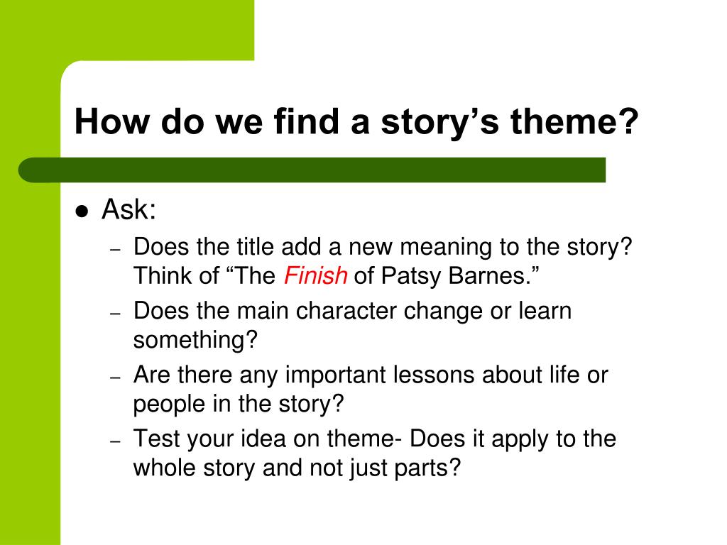 PPT - Short Story - Theme PowerPoint Presentation, free download - ID ...