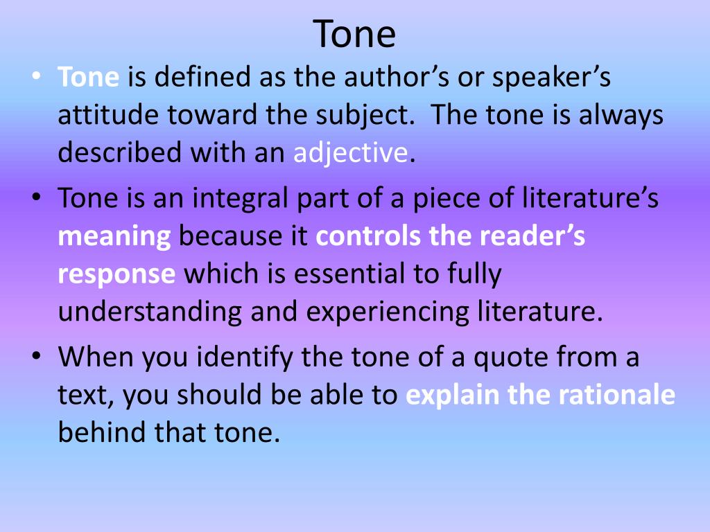 PPT - Tone PowerPoint Presentation, free download - ID:2810114