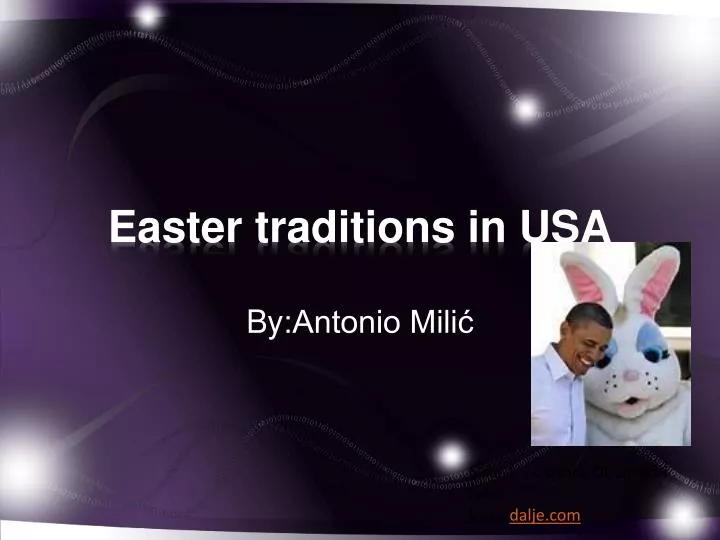 easter in usa presentation