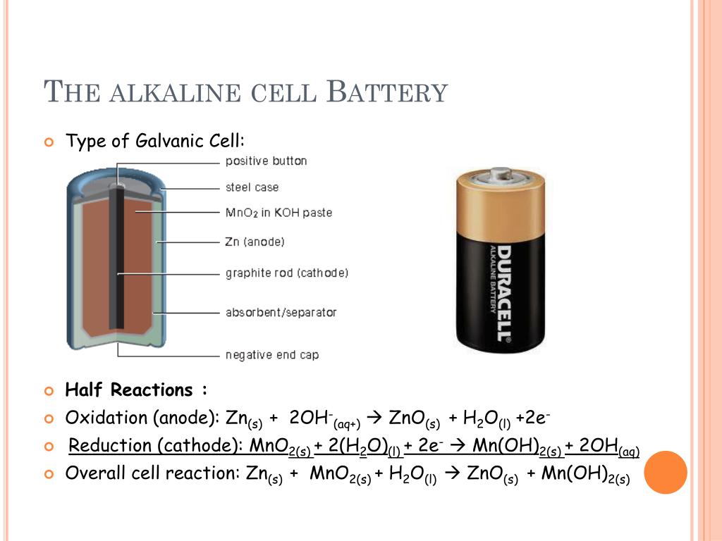 cathode charge on an alkaline battery