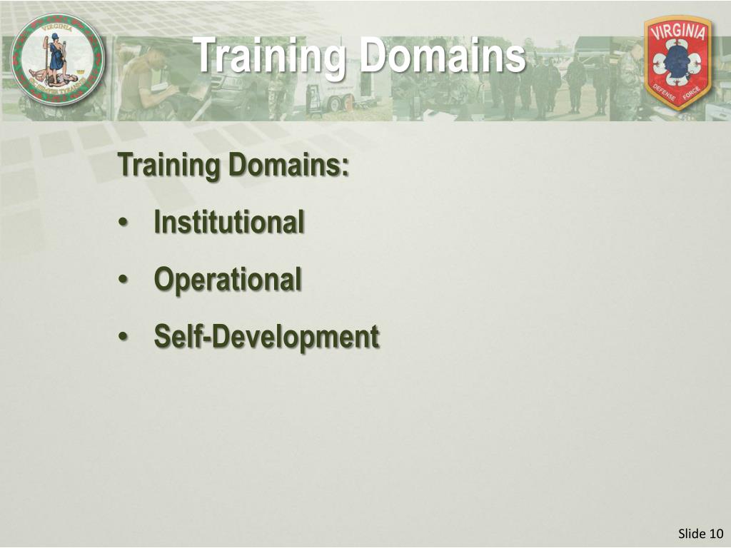 what type of assignment characterize the operational training domain