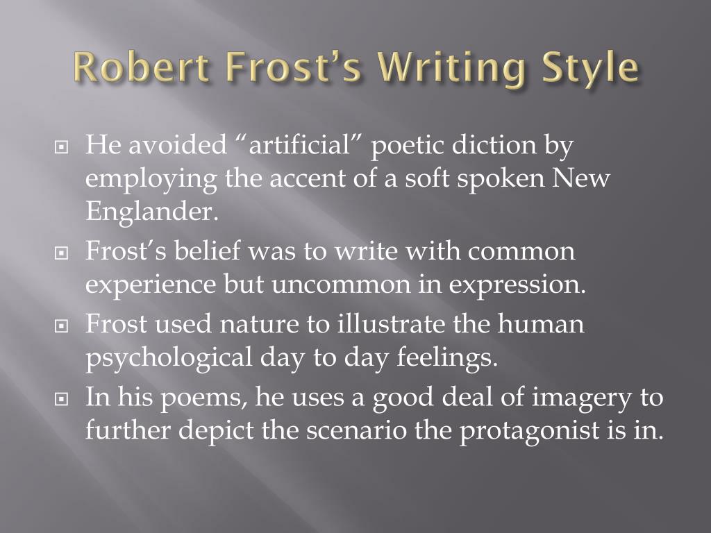 thesis statement about robert frost