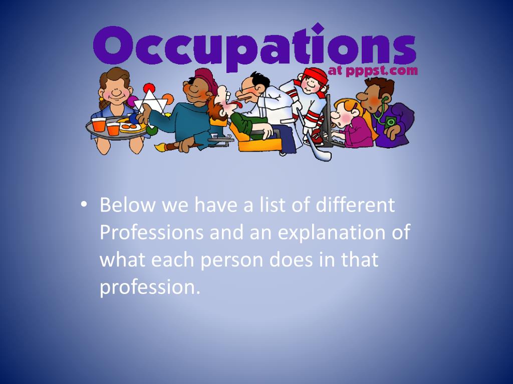 professions presentation