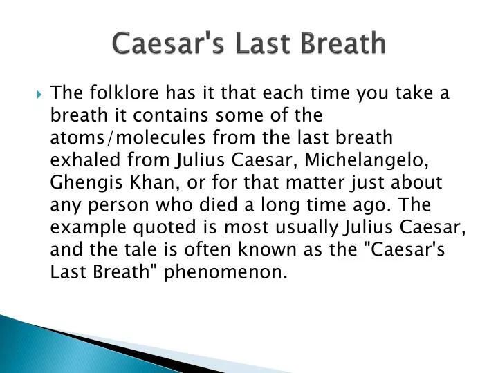 caesar s last breath n.