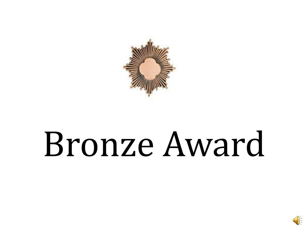 PPT Bronze Award PowerPoint Presentation Free Download ID 2812918