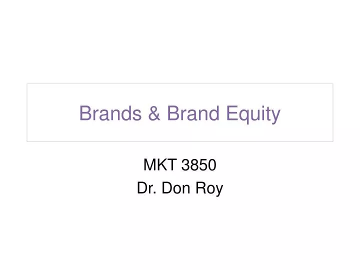 brands brand equity n.