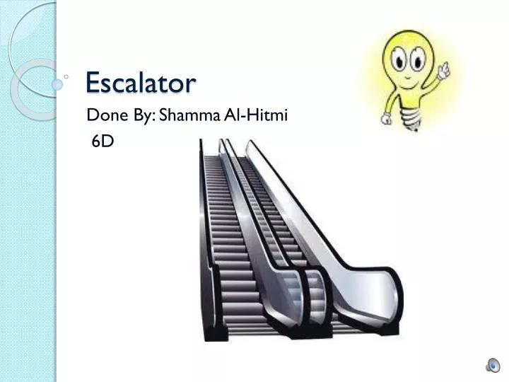 escalator n.