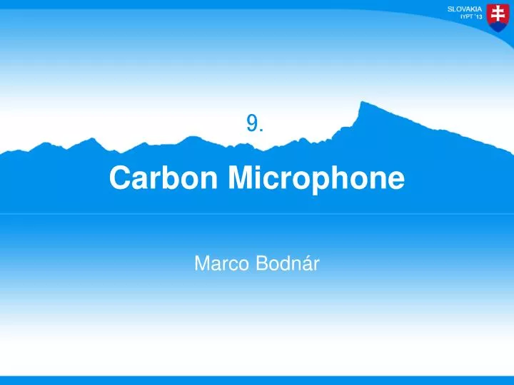 carbon microphone n.