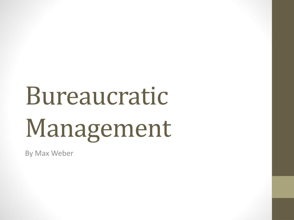 what is bureaucratic management