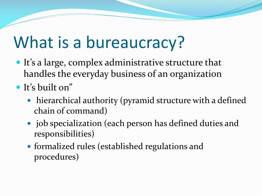 PPT Government at Work The Bureaucracy PowerPoint Presentation, free