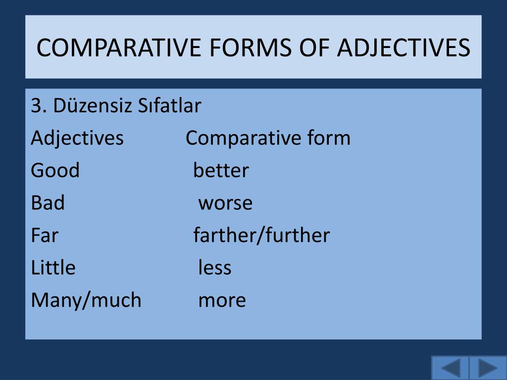 Old comparative and superlative forms