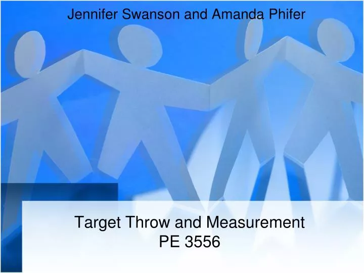 PPT Target Throw and Measurement PE 3556 PowerPoint Presentation