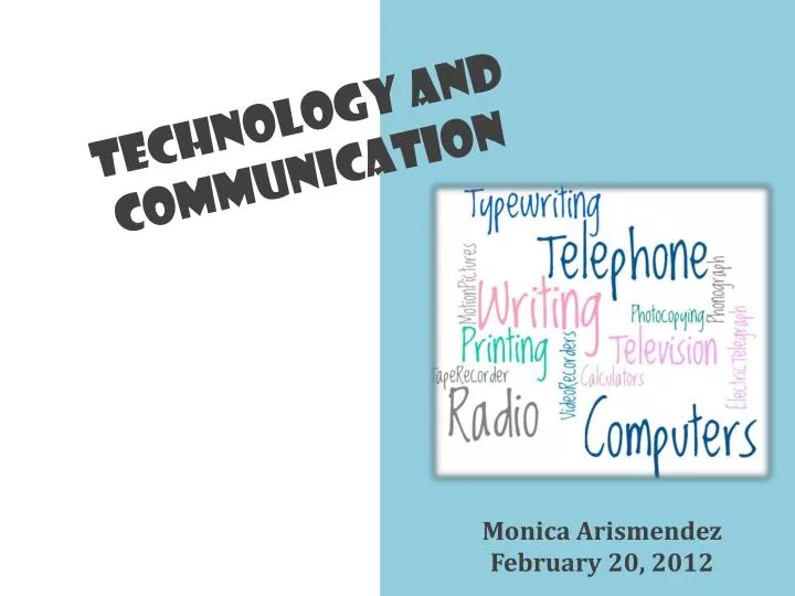 technology and communication presentation