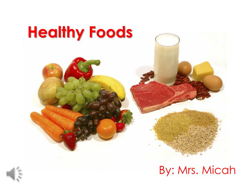 healthy food presentation ppt