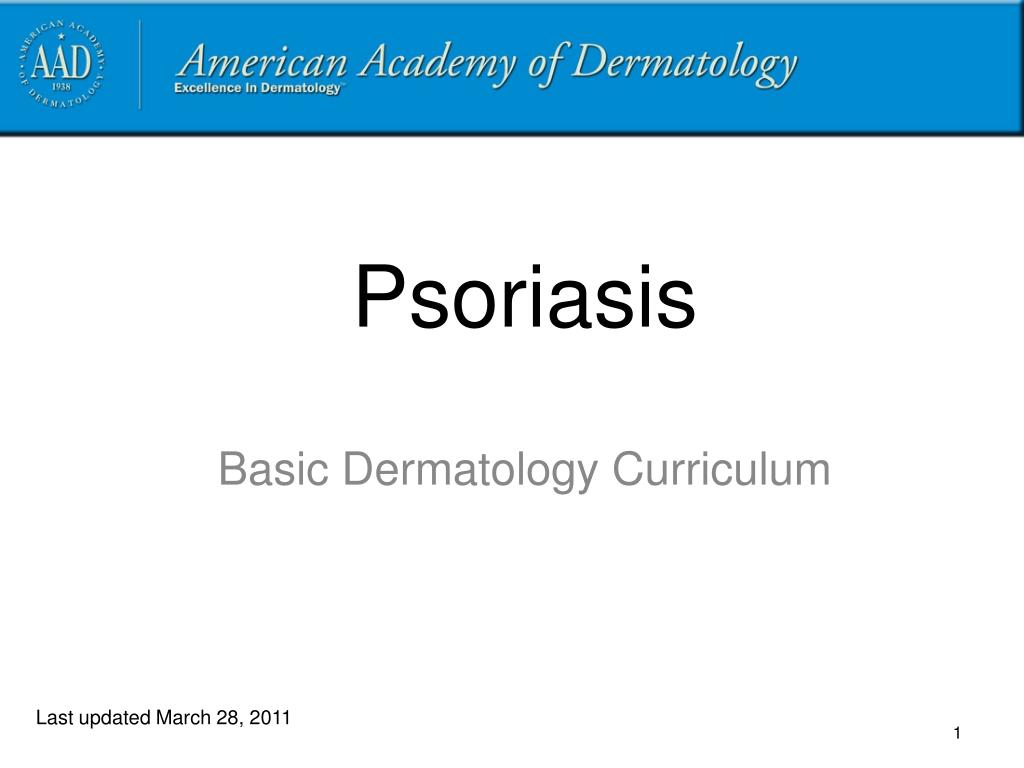 management of psoriasis ppt)