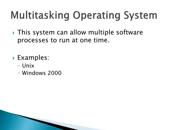 example of multitasking operating system