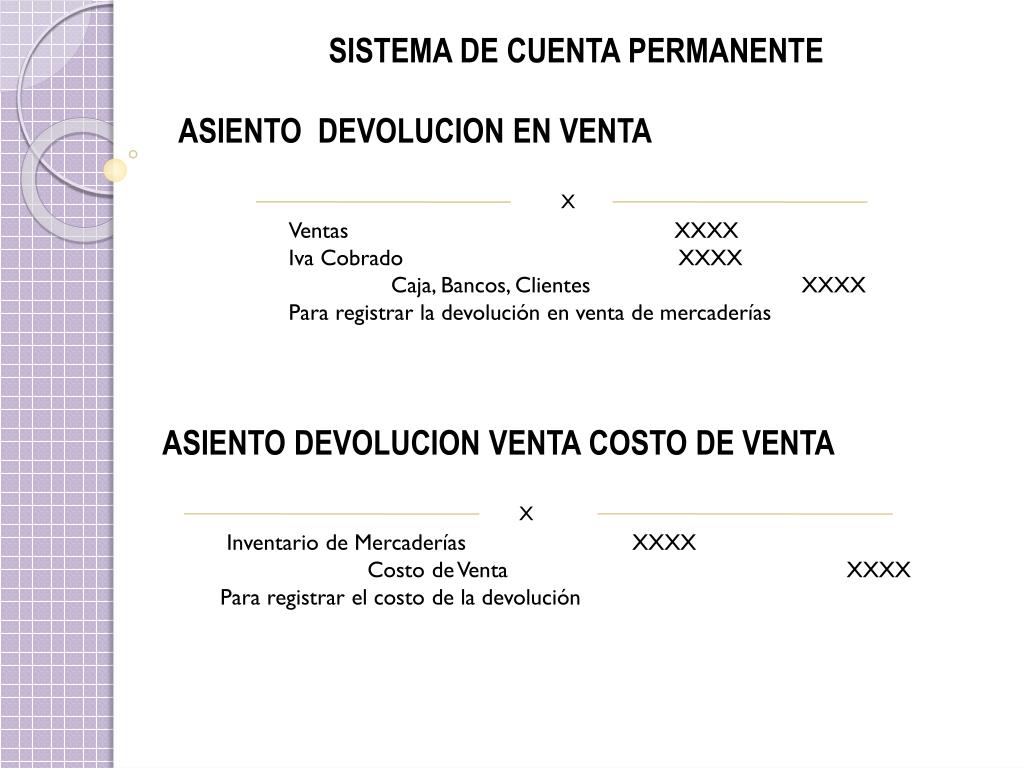 PPT - Sistemas de control contable y valuación de Inventarios PowerPoint  Presentation - ID:2817371