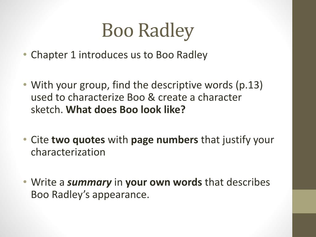 boo radley character description