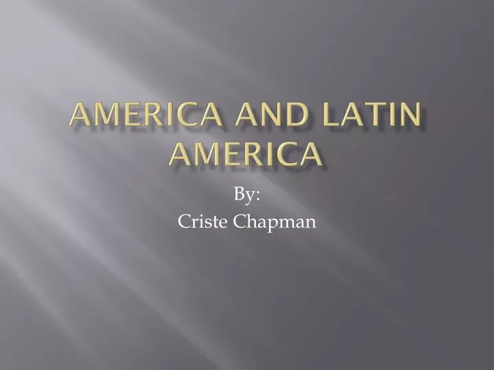 america and latin america n.