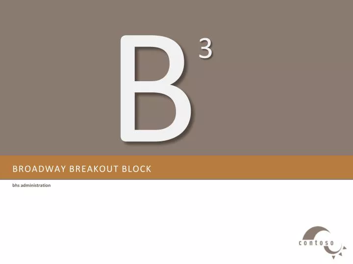 broadway breakout block n.