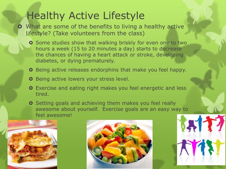 short presentation about healthy lifestyle
