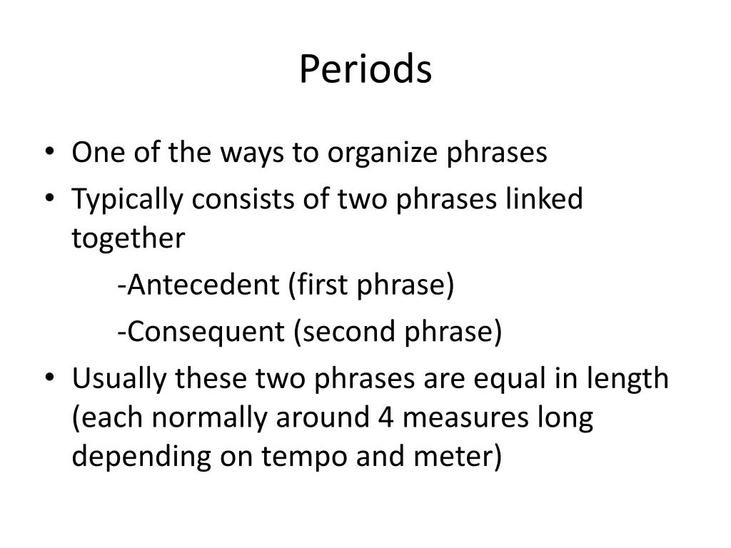 presentation meaning period