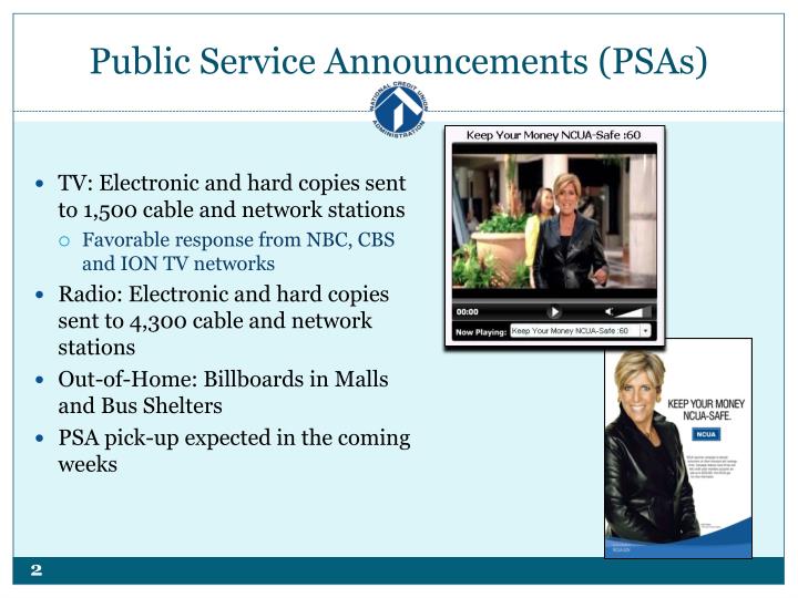 Public service announcement homework