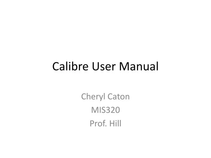 calibre software user guide calibre software user guide