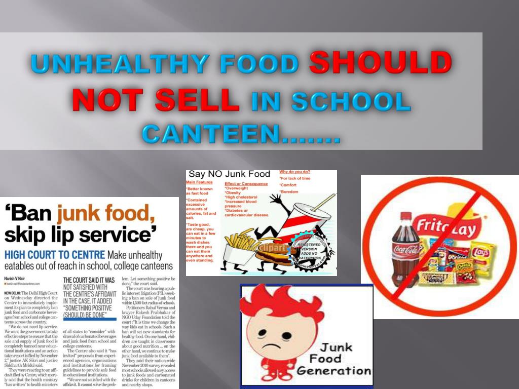 essay on junk food should be banned in school canteens