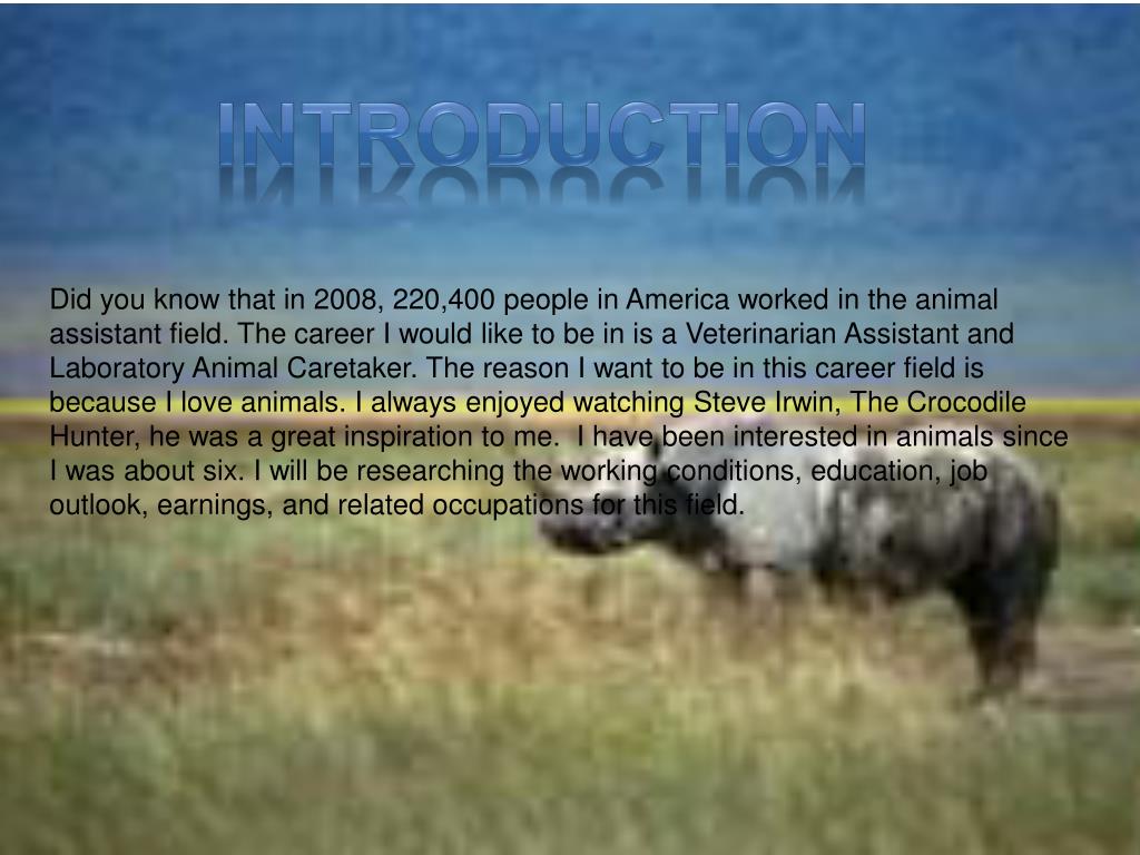 PPT Veterinarian Assistant and Laboratory Animal Caretaker PowerPoint