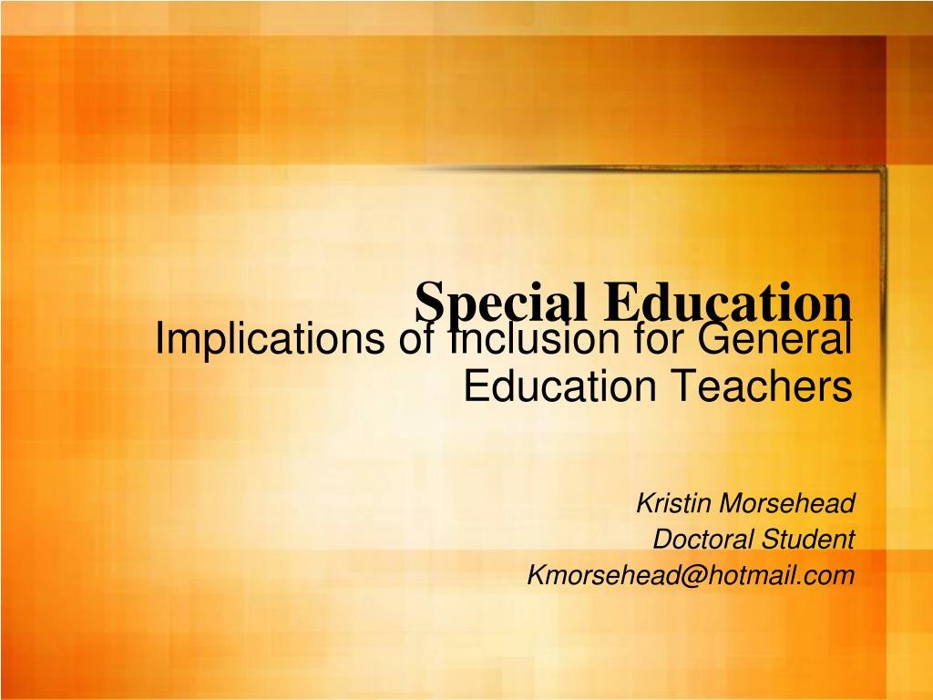presentation on special education