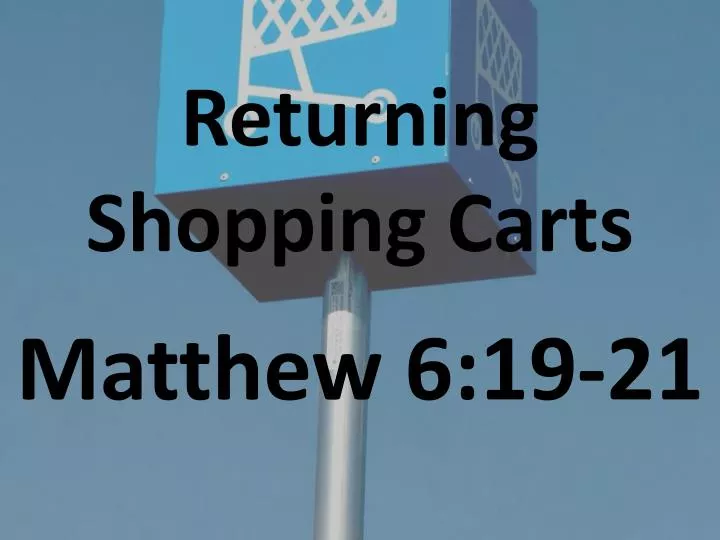 returning shopping carts n.