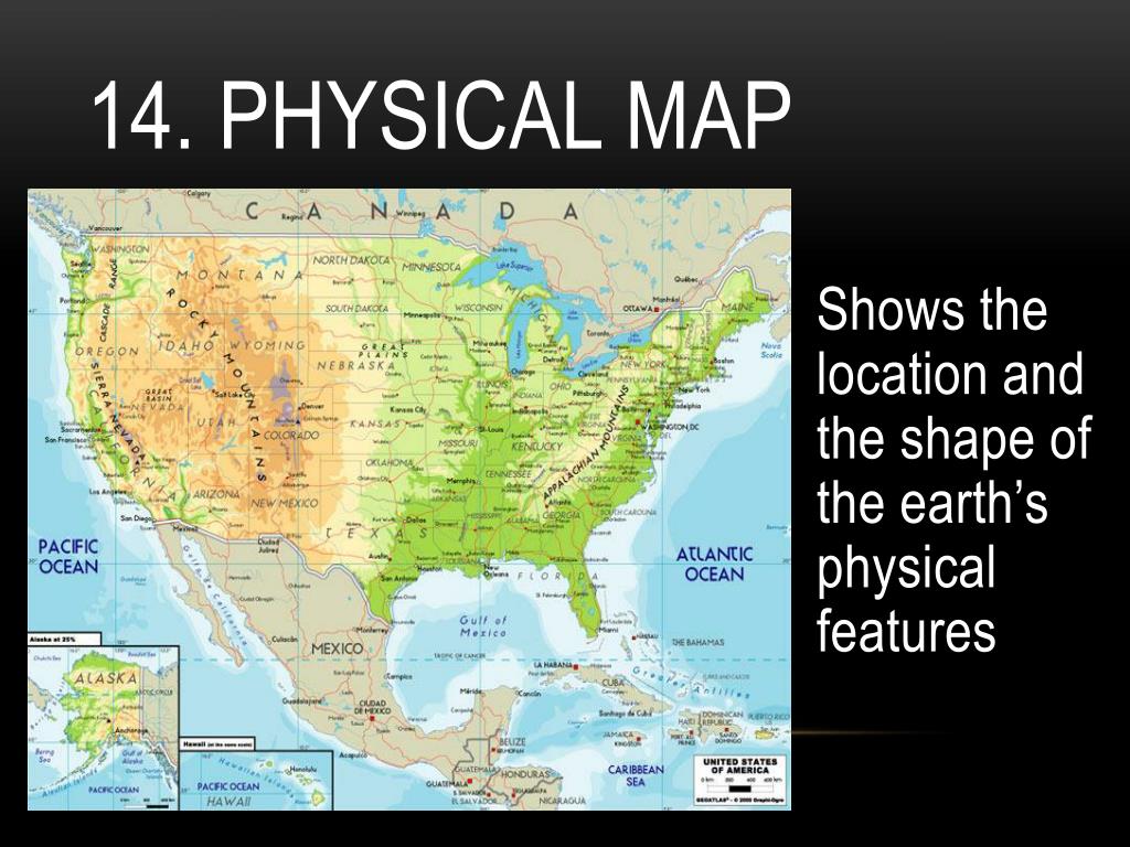 PPT Geography Skills Vocabulary PowerPoint Presentation Free   14 Physical Map L 