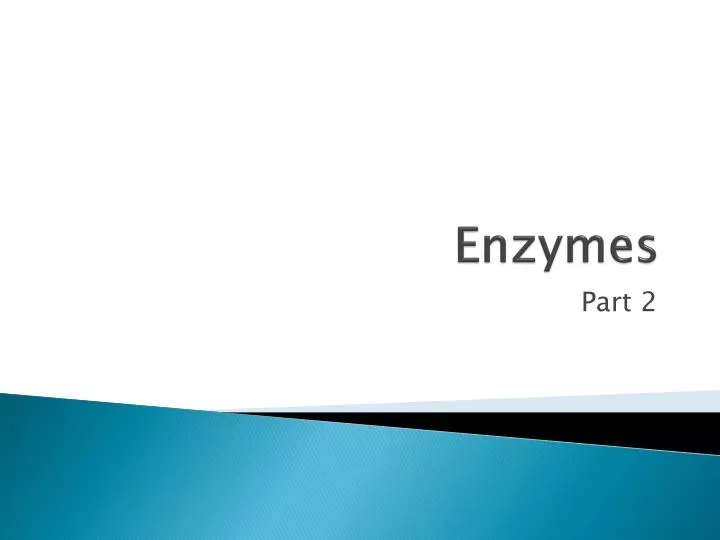 PPT - Enzymes PowerPoint Presentation, free download - ID:2823245
