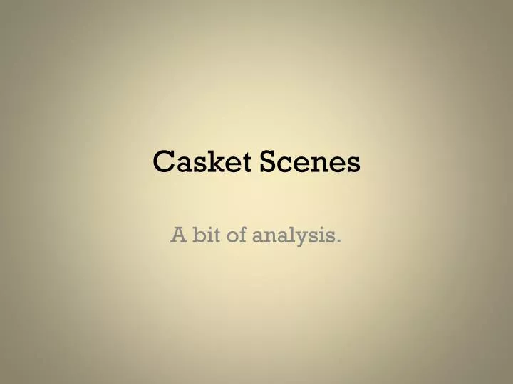casket scenes n.