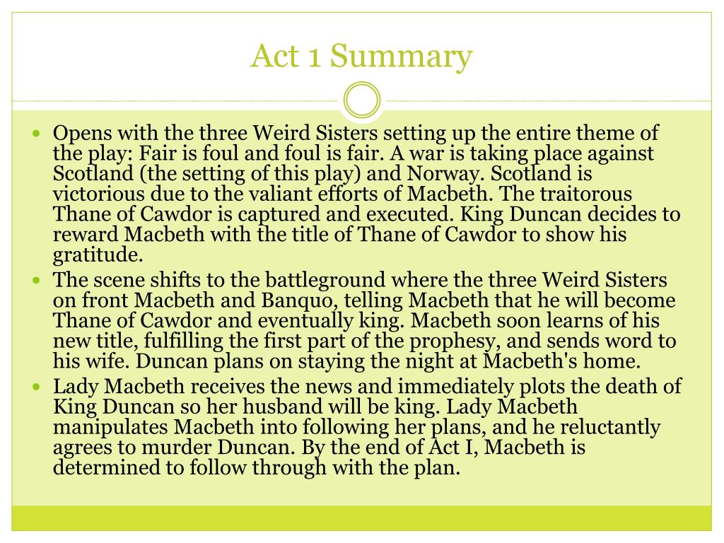 The tragedy of macbeth act 1 cloudshareinfo