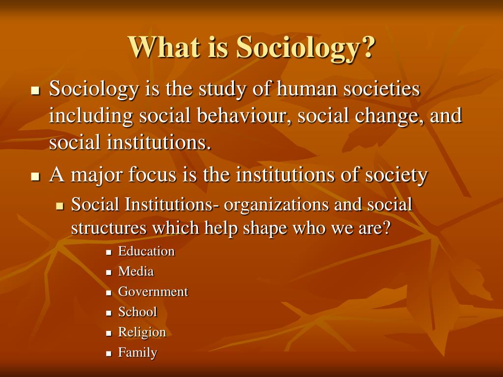 presentation on sociology topics