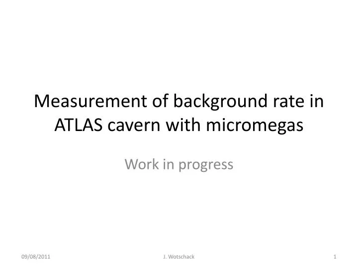 measurement of background rate in atlas cavern with micromegas n.