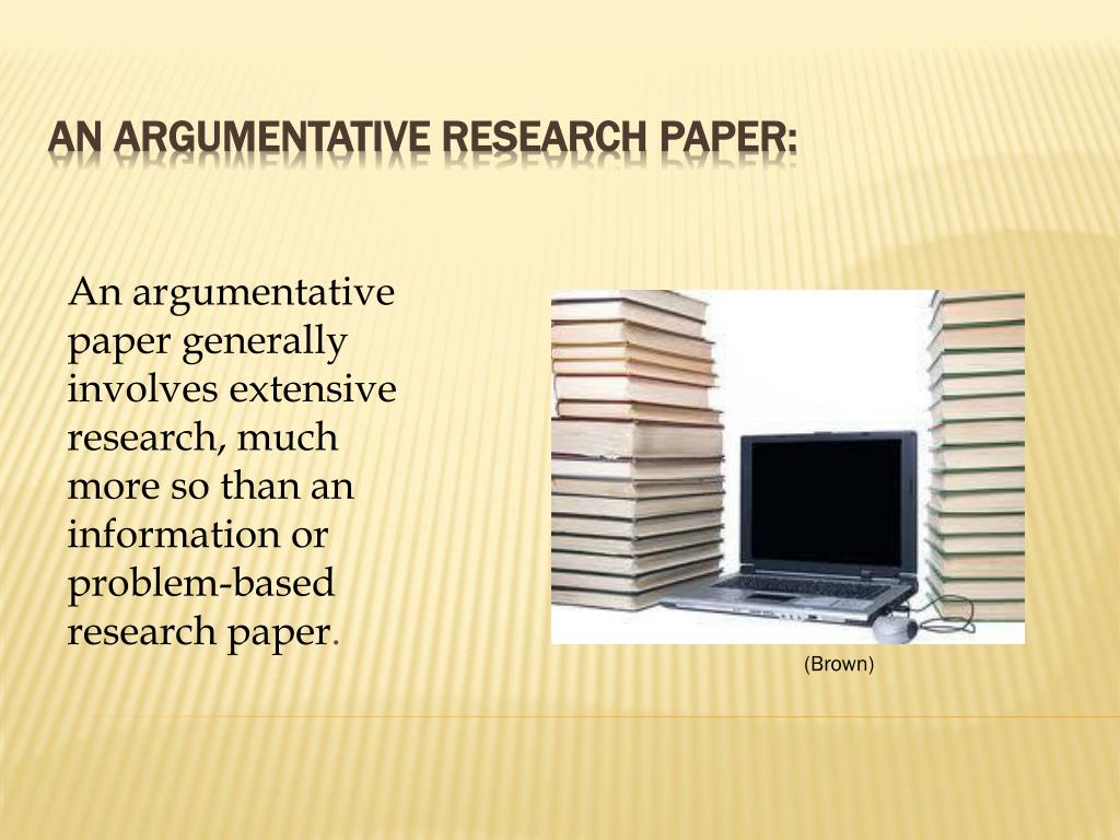 define an argumentative research paper