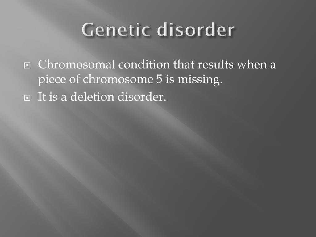 PPT C riduchat syndrome (Cry of the cat syndrome) PowerPoint Presentation ID2824880